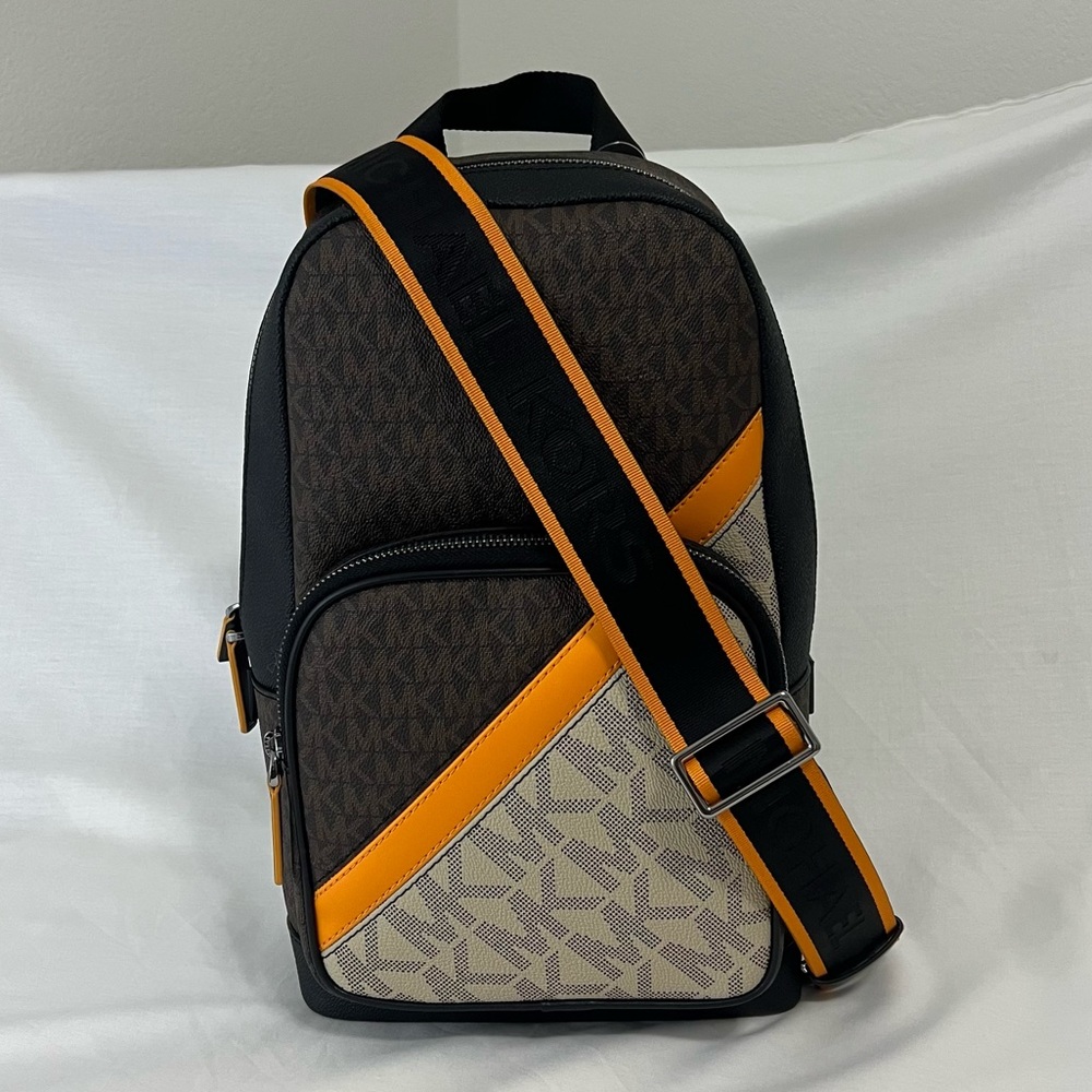 Michael Kors Mens commuter sling backpack